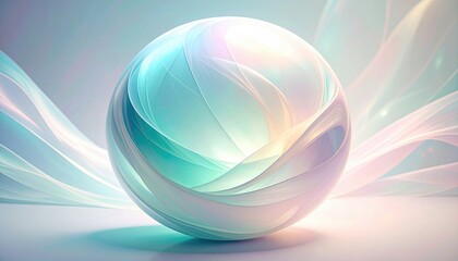 Poster - Abstract motion design sphere digital art studio graphic content futuristic environment close-up view visual concept for modern aesthetics