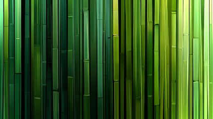 Poster - Symphony of green vertical lines creating an abstract backdrop for creative exploration