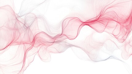 Poster - Abstract swirling patterns of delicate, translucent smoke-like forms.