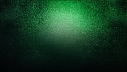 Wall Mural - green black empty space grainy noise grungy texture color gradient rough abstract background shine b