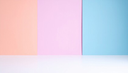Poster - Creative colorful background display for photography studio environment high-resolution visual content aesthetic and modern viewpoint