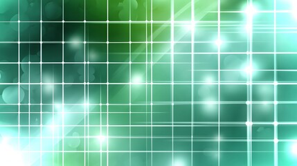 Poster - Delicate solar panel design on a pale green background, showcasing eco-friendly energy concepts