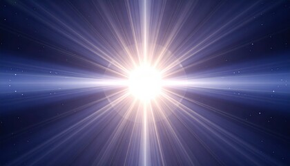 Poster - Radiant cosmic explosion outer space digital art vast universe aerial perspective celestial phenomenon
