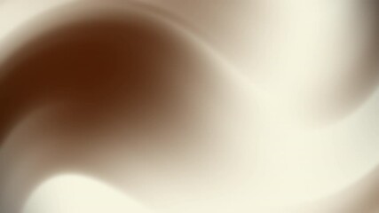 Poster - Soft, flowing beige and brown abstract waves create a smooth, blurred background with a calming effect.