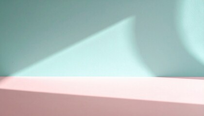 Poster - Dynamic shadows casting on minimalist surface modern interior photography indoor close-up abstract art