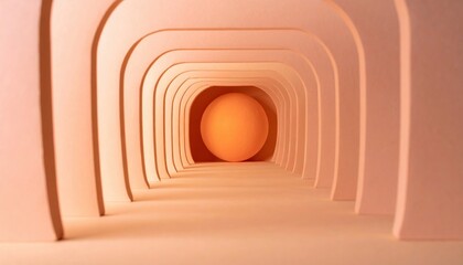 Poster - Exploring abstract art concepts with circular forms in a minimalist environment indoor perspective