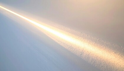 Poster - Dynamic light beam cutting through mist natural landscape photography atmospheric conditions close-up view visual exploration