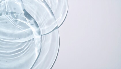 Fototapete - Rippling water patterns studio setting photography minimalist aesthetic top-down view fluid dynamics
