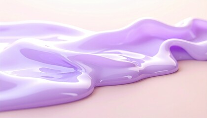 Poster - Fluid lavender texture abstract art digital background smooth surface close-up aesthetic concept for modern design