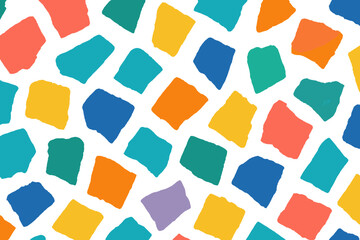 Poster - Colorful abstract geometric shapes pattern suitable for various design projects and creative uses in modern contexts