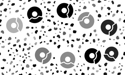 Poster - Abstract seamless pattern with auto brakess. Creative leopard backdrop. Illustration on transparent background