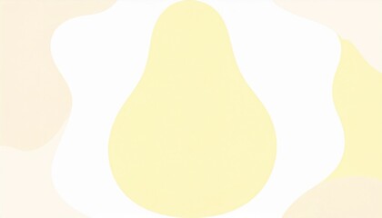 Poster - Bright yellow abstract egg illustration digital art minimalist style soft background artistic viewpoint modern concept