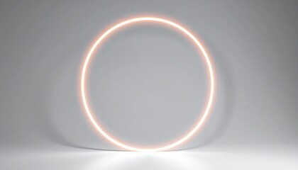 Poster - Dynamic light circle animation studio graphic design minimalistic close-up visual concept