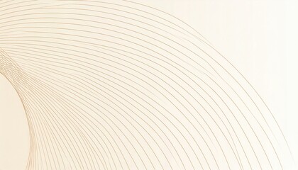 Poster - Dynamic abstract lines design minimalist style digital art soft color palette aesthetic viewpoint modern concept