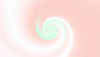 Poster - Dynamic spiral motion abstract art digital canvas contemporary design soft pastel colors aesthetic view visual concept