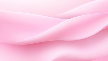 Wall Mural - Gentle Pink Wave Abstract Soft Gradient Background Smooth Wavy Shapes