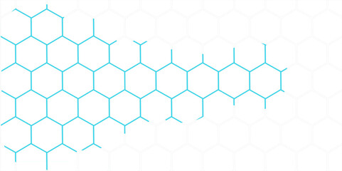 abstract blue geometric backdrop design with hexagonal shapes forms a seamless honeycomb pattern in 