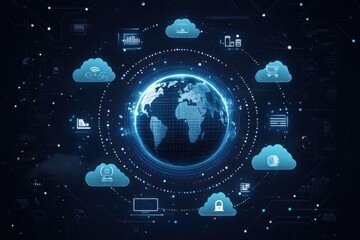 Poster - Global Cloud Network: Connecting the World with Digital Technology and Services