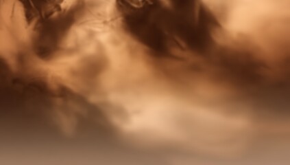 Aufkleber - Abstract swirls of brown and beige colors blend softly, creating a smoky, artistic, and mysterious background.