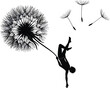 © Tharindu - Upside Down Silhouette, Dandelion, Minimalist