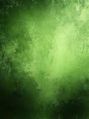 Poster - Emerald canvas painted with light and shadow creates texture and depth in this vibrant green abstract art