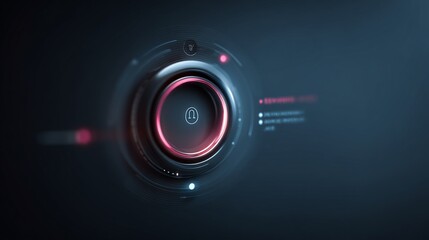 Poster - Futuristic Interface Design Concept Displaying Innovative Technology Integration