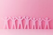 © Imagentive - Pastel Pink People Holding Hands Together