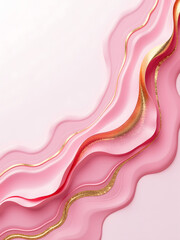 Poster - Pastel pink and gold fluid art background features subtle glitter accents perfect for adding elegance to various design projects._00001_
