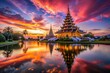 © Phatsawut - Stunning Sunset Long Exposure at Wat Huai Pla Kung, Chiang Rai, Thailand
