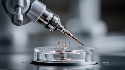 Poster - High precision automated robotics conducting microscopic medical analysis