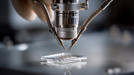 Poster - Precision Engineering: Automated Micro-Probes Analyzing a Microchip Component