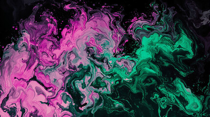 Poster - Vibrant Swirls of Color: A mesmerizing display of swirling paint creates an abstract artwork that pulsates with energy.