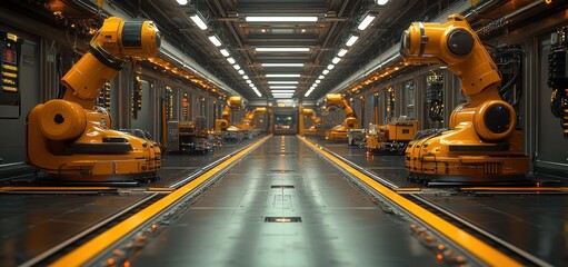 Poster - Futuristic Factory: A Symphony of Automation