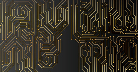 Abstract high-tech technology Circuit board background.  Vector futuristic illustration.

