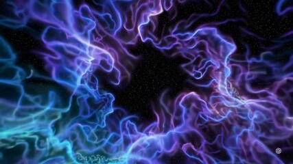 Aufkleber - mesmerizing cosmic nebula with vibrant swirling colors