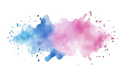 Poster - Vibrant Abstract Watercolor Splash Background in Minimalist Style Vector Art