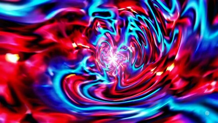 Poster - Dynamic Swirling Patterns in Vibrant Abstract Colors and Motion