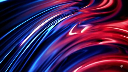 Poster - Vibrant Abstract Swirls with Dynamic Color Flow and Depth