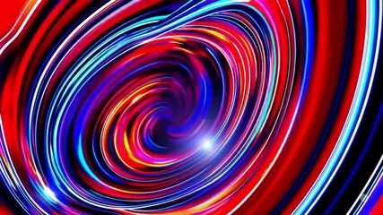 Poster - Vibrant Swirl Vortex of Colors with Dynamic Motion Effects