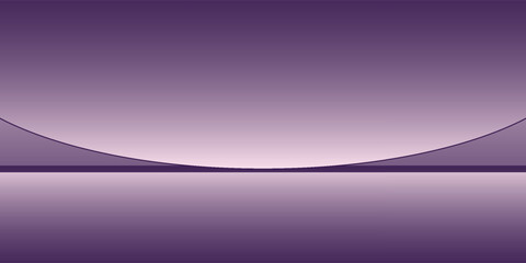 Poster - Abstract gradient podium background. Violet, purple and lilac empty 3d studio backdrop. Clean scene for product presentation mockup template. Vector illustration.