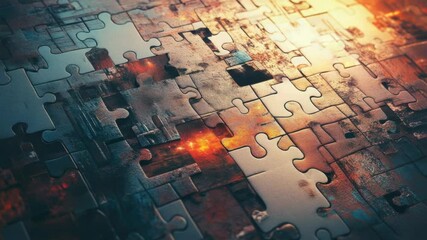 Poster - Puzzle piece detail