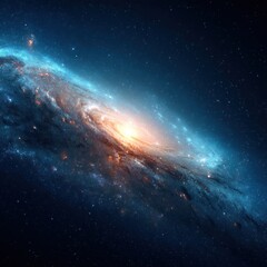 majestic spiral galaxy shining brightly in deep space cosmic background astronomical exploration and