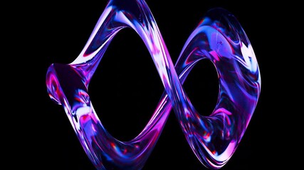 Fototapete - Dispersed glass element. Computer generated 3d render