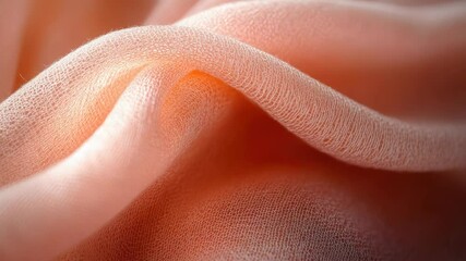 Poster - Close-up shot of a pink fabric texture, suitable for design and textile projects