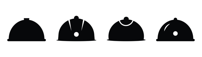 Fototapete - Construction helmet icon set. Simple style worker cap vector illustration website logo design. Set of combat helmet icon isolated on white background. Safety combat hat sign symbol graphic design.