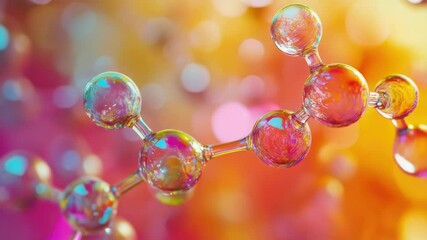 Poster - A close up shot of a bunch of bubbles, great for use in illustrations or design projects