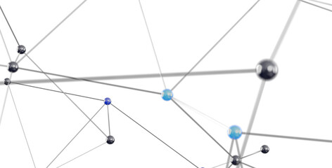 Poster - Abstract image of a global network connection. Ideal for technology, business, and communication concepts.