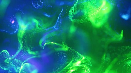 Wall Mural - particle wave background animation | flowing energy field in motion
