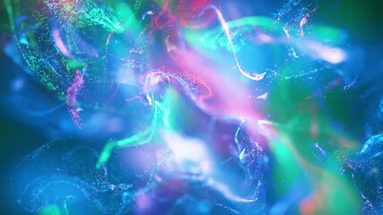 Wall Mural - particle wave background animation | flowing energy field in motion
