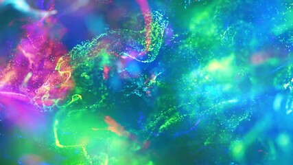 Wall Mural - particle wave background animation | flowing energy field in motion